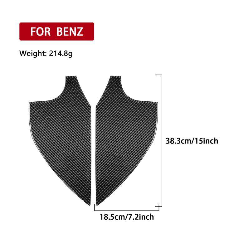 For Mercedes-Benz G-Class W463 2pcs /Set Door Slot Decorative Sticker(Black)