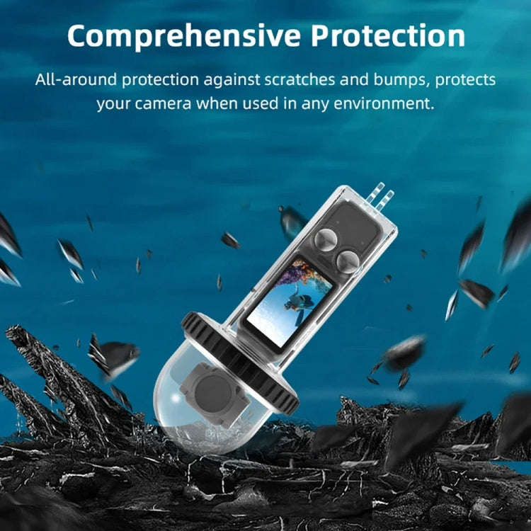For DJI Osmo Pocket 3 BRDRC 40m Depth Waterproof Case Diving Housing Cover(Black Handle)