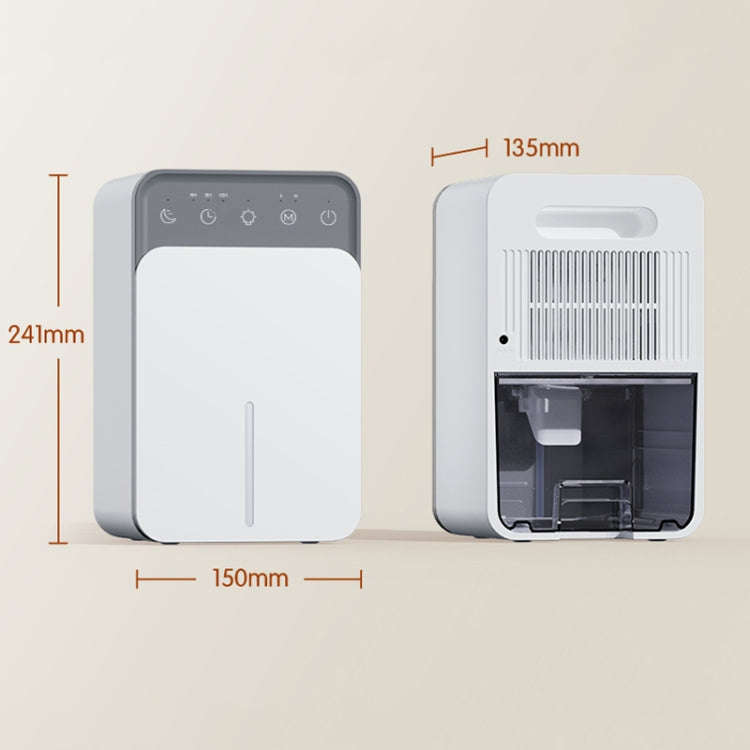 1500ml Semiconductor Dehumidifier with Automatic Defrost Function, Timer, Sleep Mode US Plug