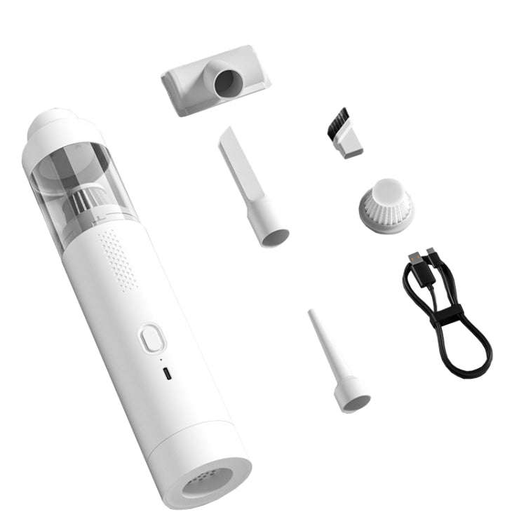 SUITU ST-6676 7pcs /Set Cordless Vehicle Vacuum Cleaner Home And Car Brushless Cylinder Blower(Wh...