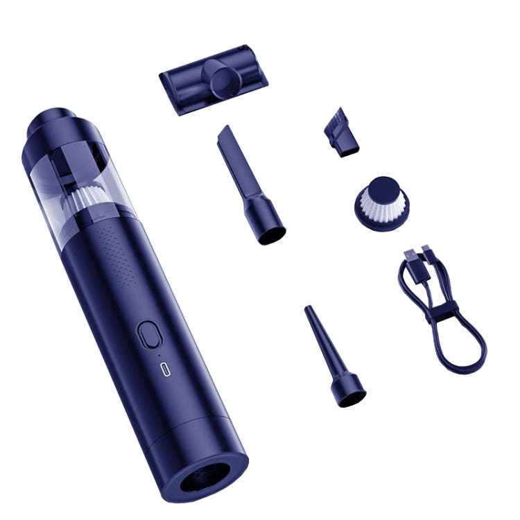 SUITU ST-6676 7pcs /Set Cordless Vehicle Vacuum Cleaner Home And Car Brushless Cylinder Blower(Bl...
