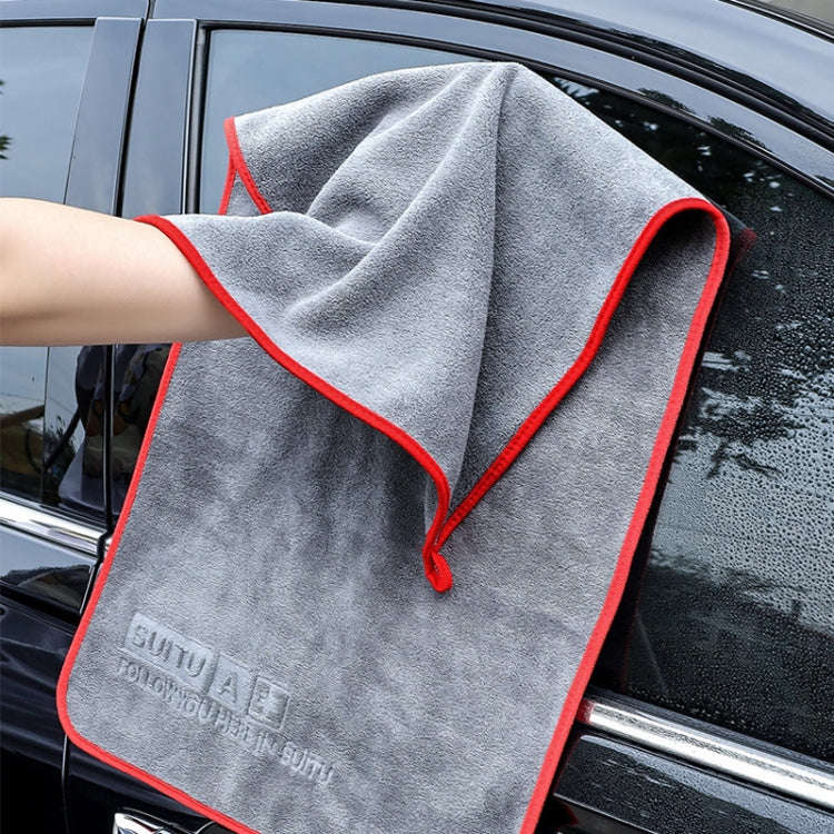 SUITU ST-9007 Double-Sided Auto Washing Towel Wiping Cloth Car Interior Absorbent Fiber Wipes, Si...