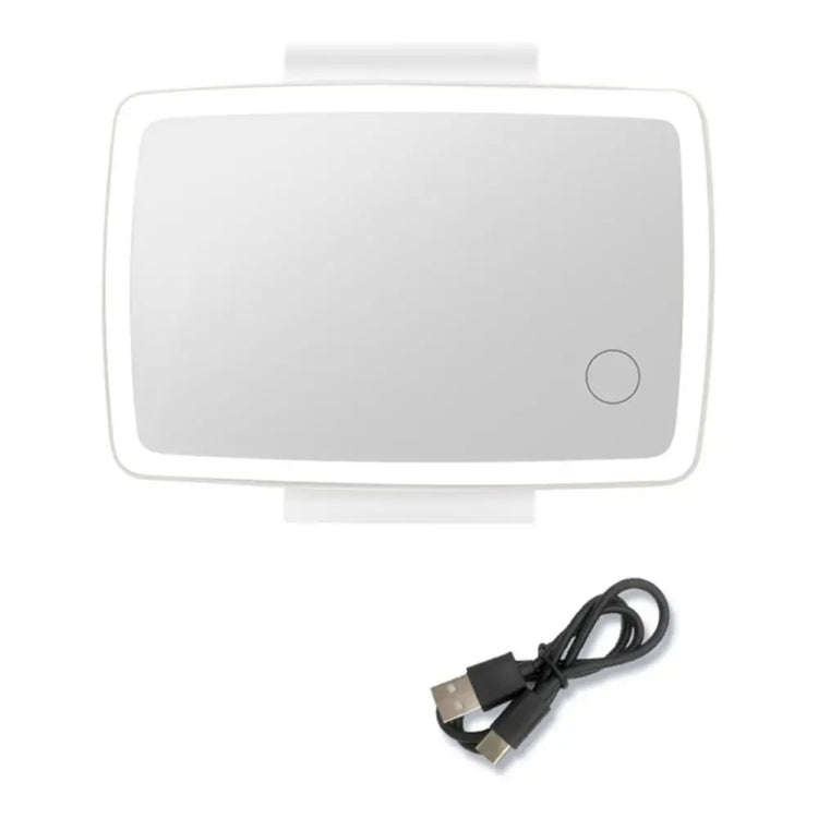 Car Sun Visor LED Light Cosmetic Mirror(White)