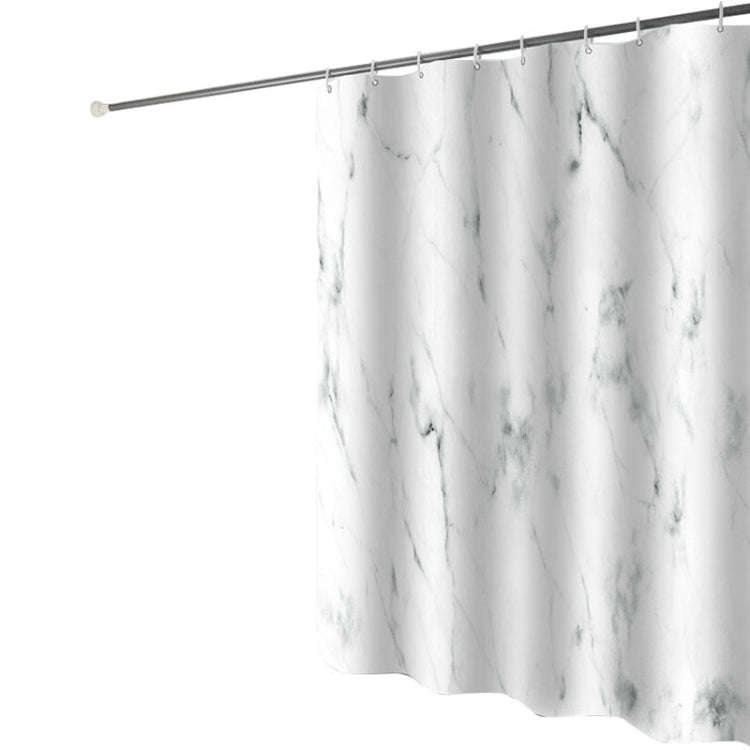 220x200cm Thickened Waterproof Moldproof Shower Curtain Simple Bathroom Hotel Curtain With Hooks(...