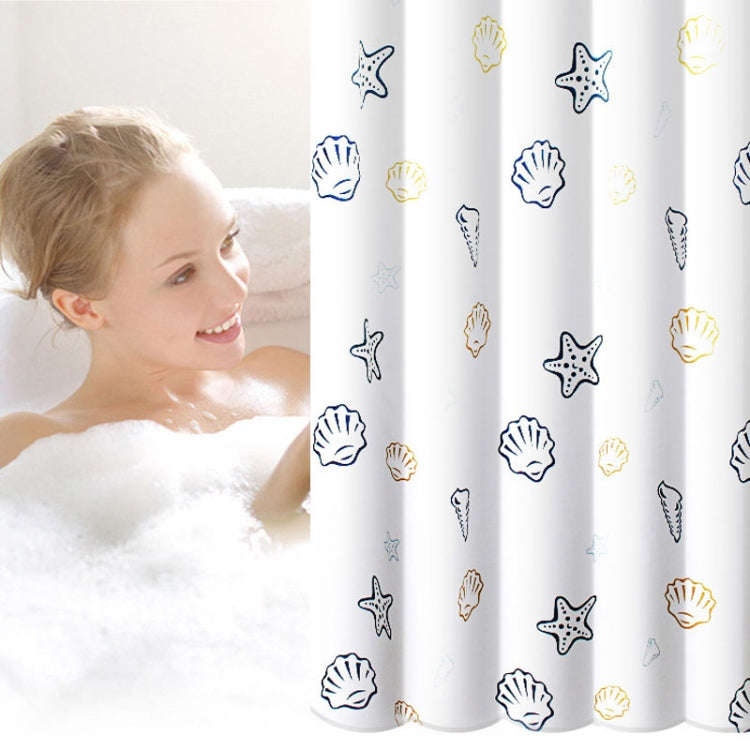 120x200cm Sea World Polyester Shower Curtain Thickened Waterproof Bathroom Shower Curtain Cloth W...