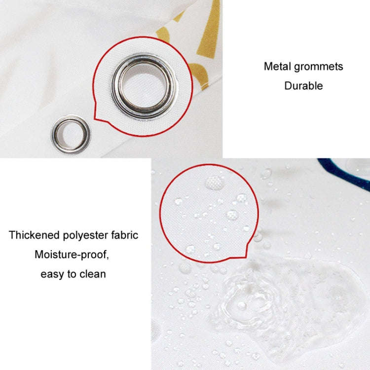 180x180cm Sea World Polyester Shower Curtain Thickened Waterproof Bathroom Shower Curtain Cloth W...