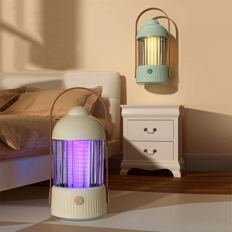 Electric Shock Type Home Night Light Mosquito Killer Outdoor Camping Lamp, Spec: 4000 mAh(Yellow)
