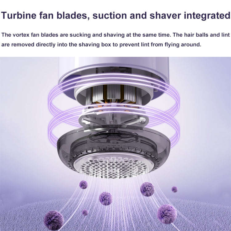Electric Hair Ball Trimmer Household Hair Removal Ball Tool Shaver, Color: Charging-Purple