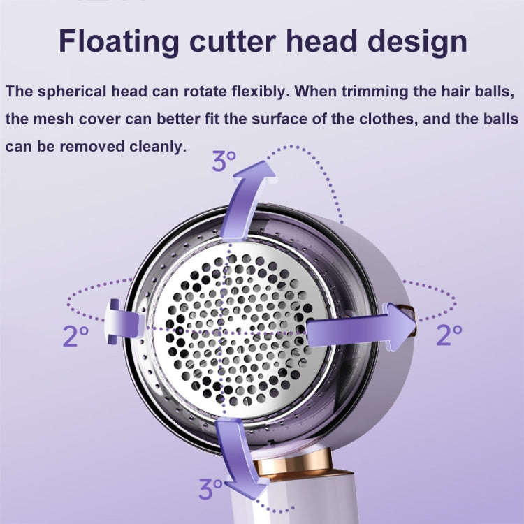 Electric Hair Ball Trimmer Household Hair Removal Ball Tool Shaver, Color: Charging-Purple
