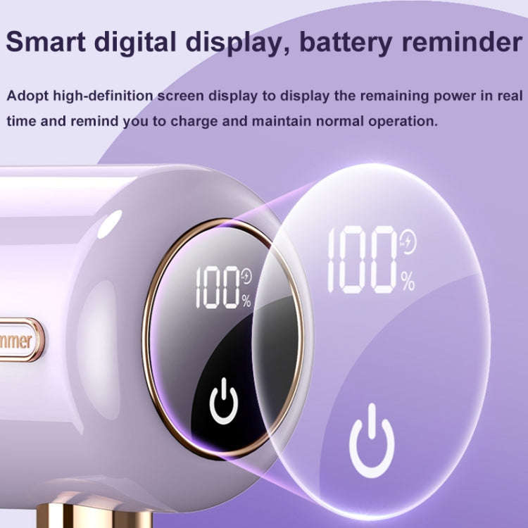 Electric Hair Ball Trimmer Household Hair Removal Ball Tool Shaver, Color: Charging-Purple