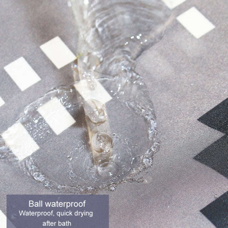 150x200cm Simple Waterproof Shower Curtain Thickened Polyester Bathroom Shower Curtain Cloth(Tower)
