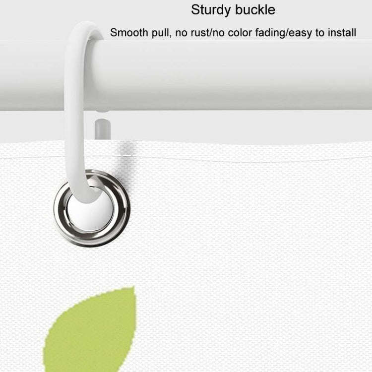 100x200cm Leaf Printed Waterproof Shower Curtain Thickened Polyester Bathroom Curtain Cloth