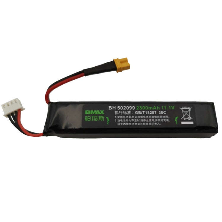BMAX 11.1V High Rate 30C Discharge Water Marble Rifle Rechargeable Li-Ion Battery, Plug: XT30