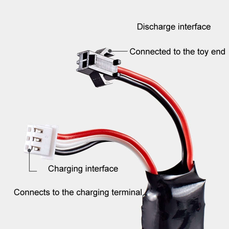 BMAX 11.1V High Rate 30C Discharge Water Marble Rifle Rechargeable Li-Ion Battery, Plug: SM