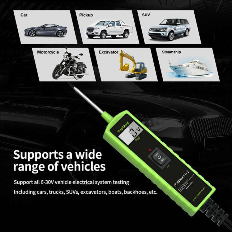 JDiag 6-30V Voltage Detector Automotive Power Circuit Diagnostic Diode(P60)