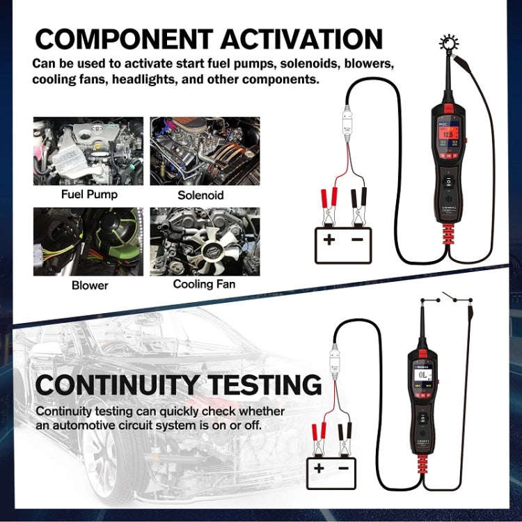 JDiag 6-30V Electrical Detector Fuel Injector Signal Detection Vehicle System Diagnosis(P150)