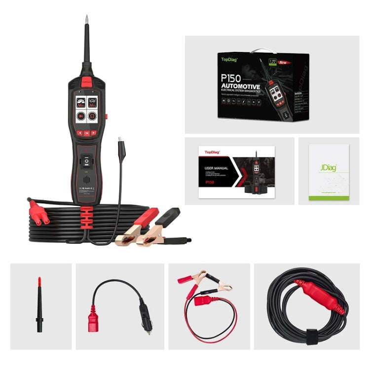 JDiag 6-30V Electrical Detector Fuel Injector Signal Detection Vehicle System Diagnosis(P150)