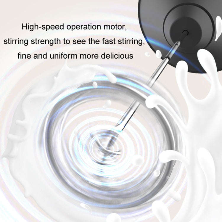 Mini Electric Handheld Milk Frother Cream Stirrer(White)