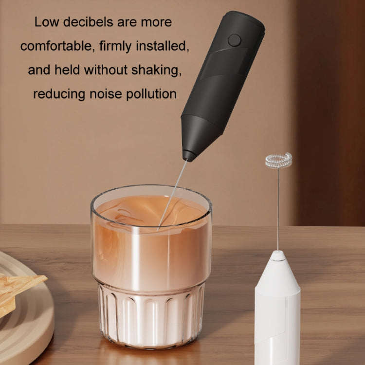 Mini Electric Handheld Milk Frother Cream Stirrer(Black)