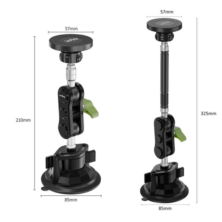Lanparte Magnetic Car Phone Holder Adjustable Suction Cup Navigation Stand RBA-M01NL