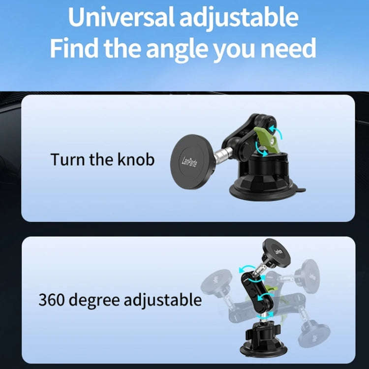 Lanparte Magnetic Car Phone Holder Adjustable Suction Cup Navigation Stand RBA-M01NL