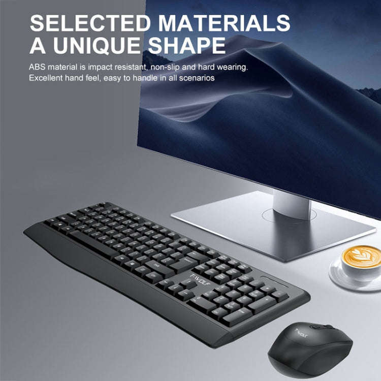 T-WOLF TF-100 2.4G Bluetooth Laptop Office Wireless Keyboard and Mouse Set(Set)