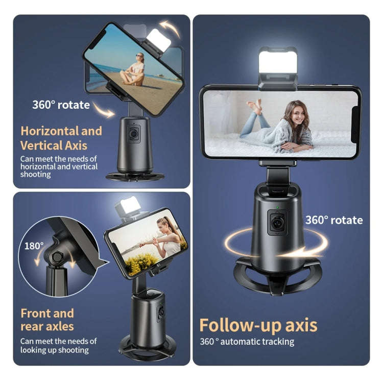 Pixel A200  Auto Tracking Gimbal Stabilizer 360 Degree Rotation Selfie Stick With Fill Light Set 2