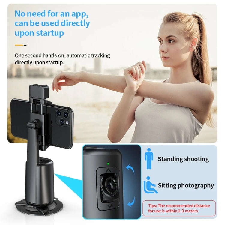 Pixel A200  Auto Tracking Gimbal Stabilizer 360 Degree Rotation Selfie Stick With Fill Light Set 2