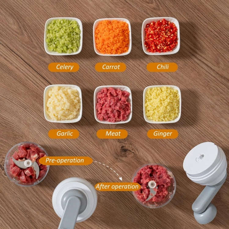 Kitchen Multifunctional Garlic Food Supplement Vegetable Cutter(Green)