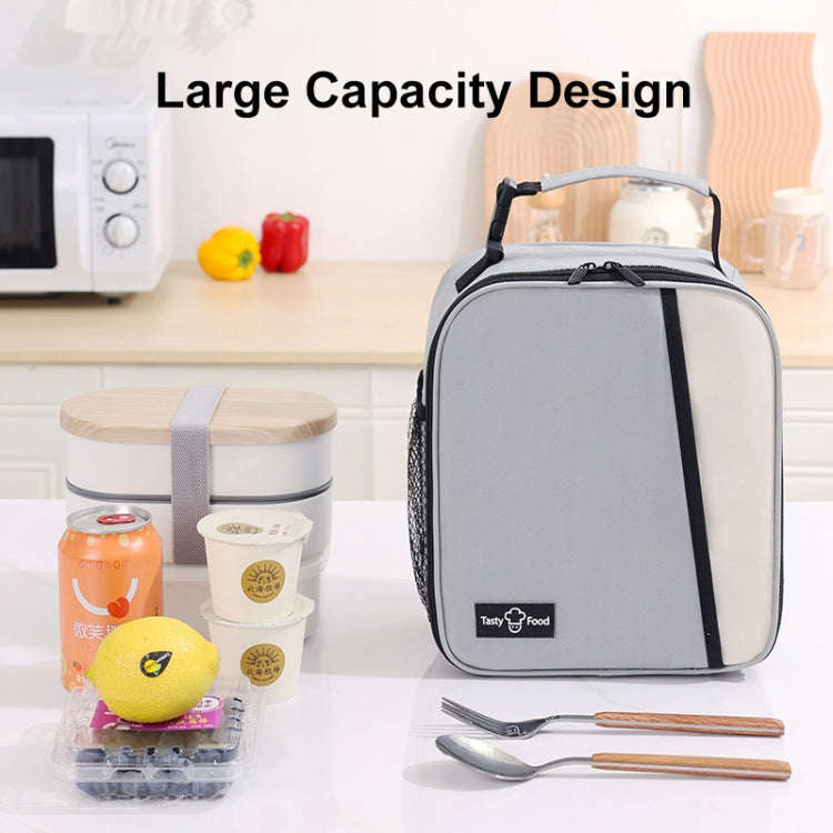 Portable Outdoor Picnic Portable Fresh-keeping Lunch Bag(Grey)
