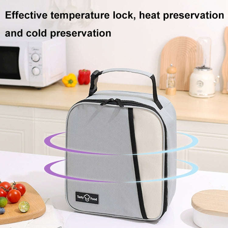 Portable Outdoor Picnic Portable Fresh-keeping Lunch Bag(Pink)
