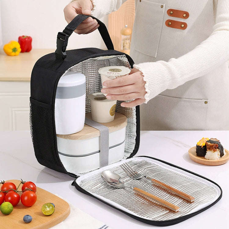 Portable Outdoor Picnic Portable Fresh-keeping Lunch Bag(Pink)
