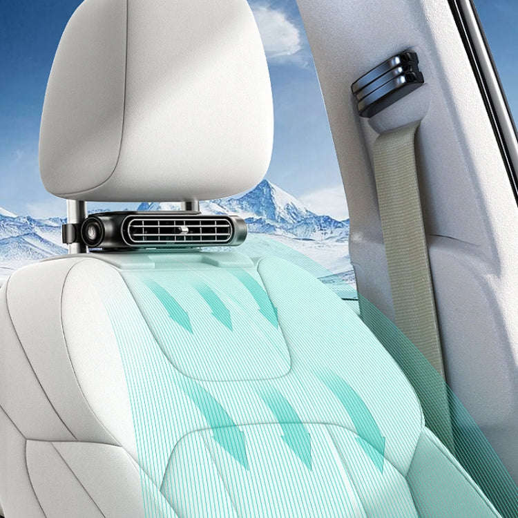 Car Turbine High Wind USB Plug-in Seat Back Fan(CF03 Black)