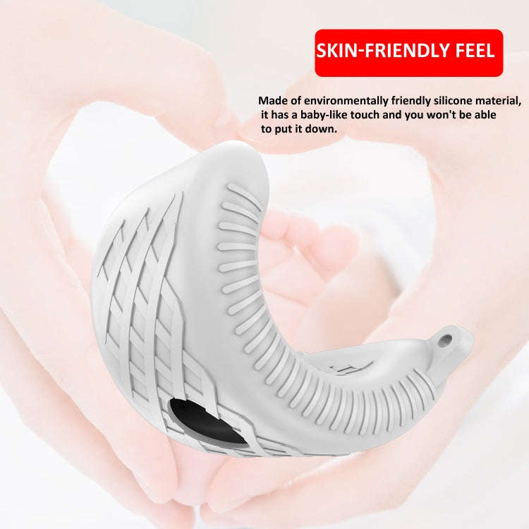 For Apple Vision Pro Battery Protective Case Silicone Cover(White)