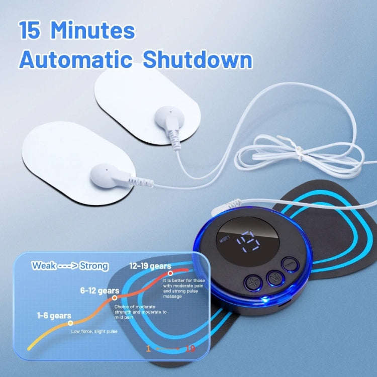 SC-195B Mini Cervical Massage Stickers EMS Pulse Meridian Therapy Instrument, Spec: 2-In-1 Upgrad...
