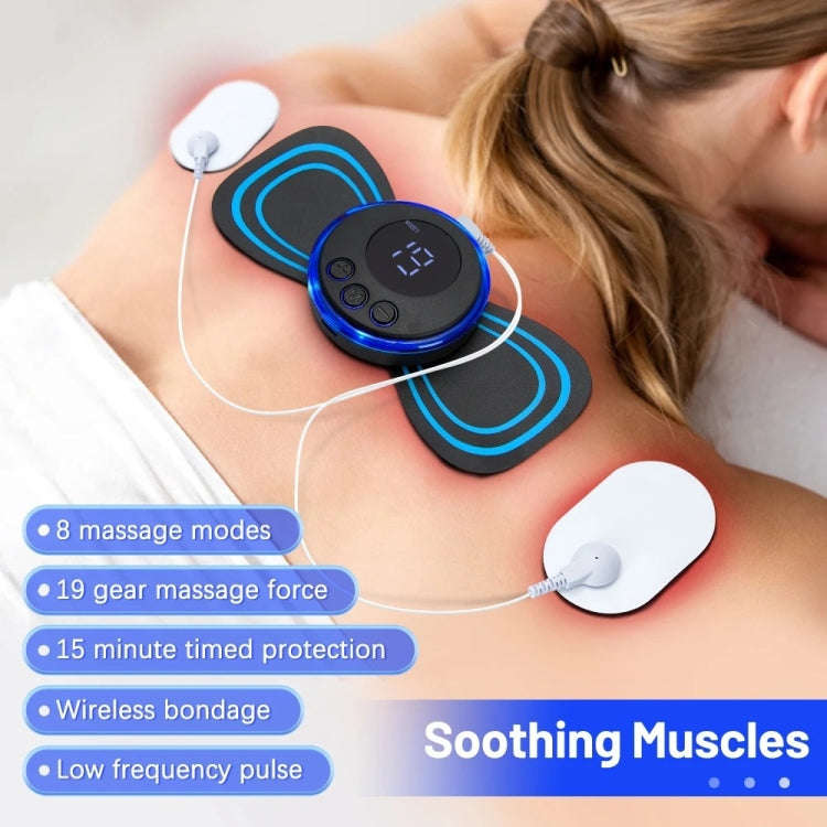 SC-195B Mini Cervical Massage Stickers EMS Pulse Meridian Therapy Instrument, Spec: 2-In-1 Upgrad...
