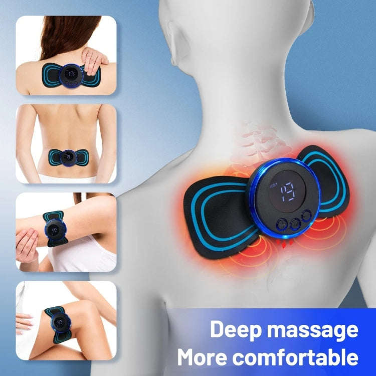 SC-195B Mini Cervical Massage Stickers EMS Pulse Meridian Therapy Instrument, Spec: 2-In-1 Upgrad...