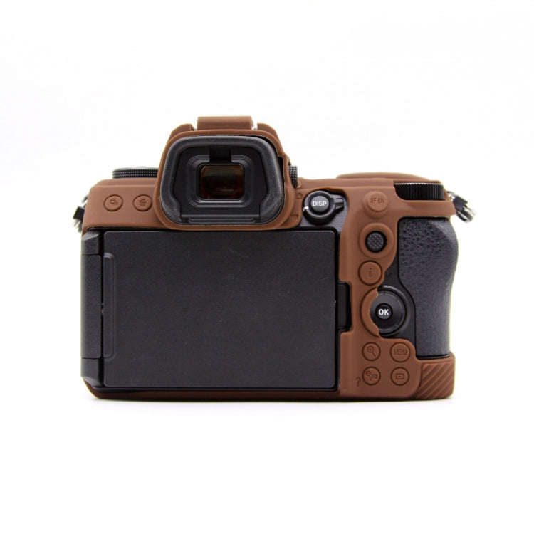 For Nikon Z6III Camera Protective Silicone Case, Color: Coffee