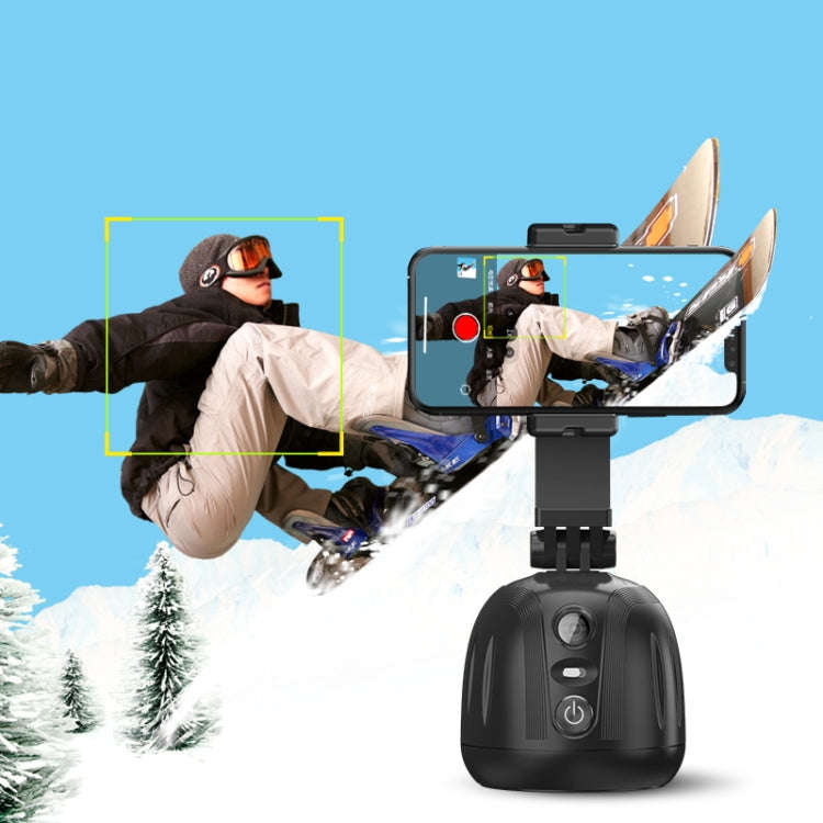 360 Degree Intelligent Follow Live Video Recording Desktop Stabilizer(White)