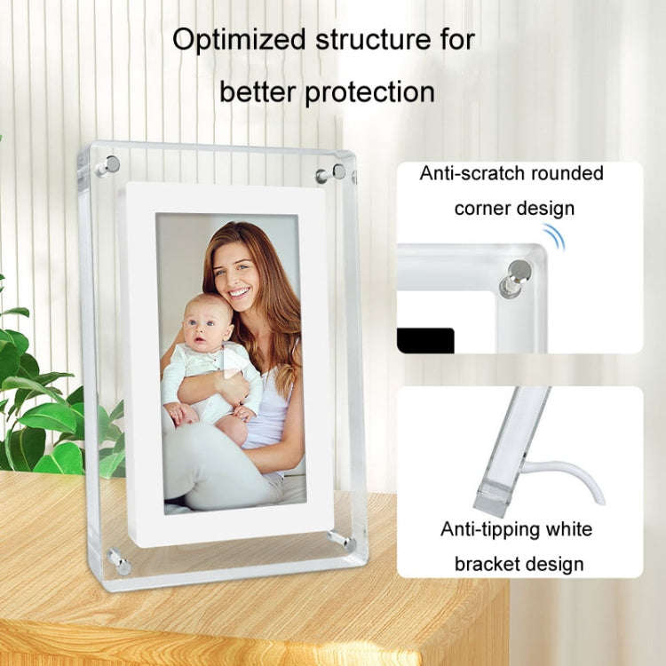 5 Inch HD Digital Photo Frame Crystal Advertising Player 1080P Motion Video Picture Display Playe...