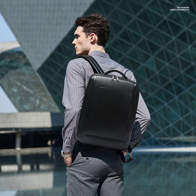 Bopai Large-Capacity Waterproof Business Laptop Backpack With USB+Type-C Port, Color: Deluxe Version