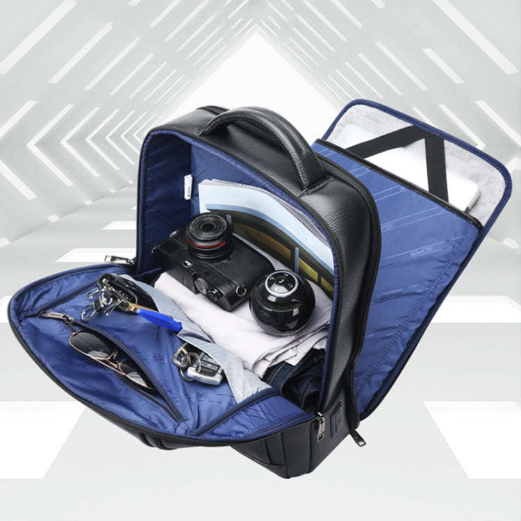 Bopai Large-Capacity Waterproof Business Laptop Backpack With USB+Type-C Port, Color: Ultimate Ve...