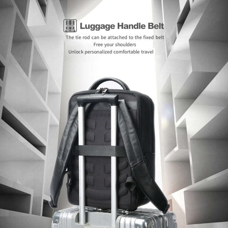 Bopai Large-Capacity Waterproof Business Laptop Backpack With USB+Type-C Port, Color: Ultimate Ve...