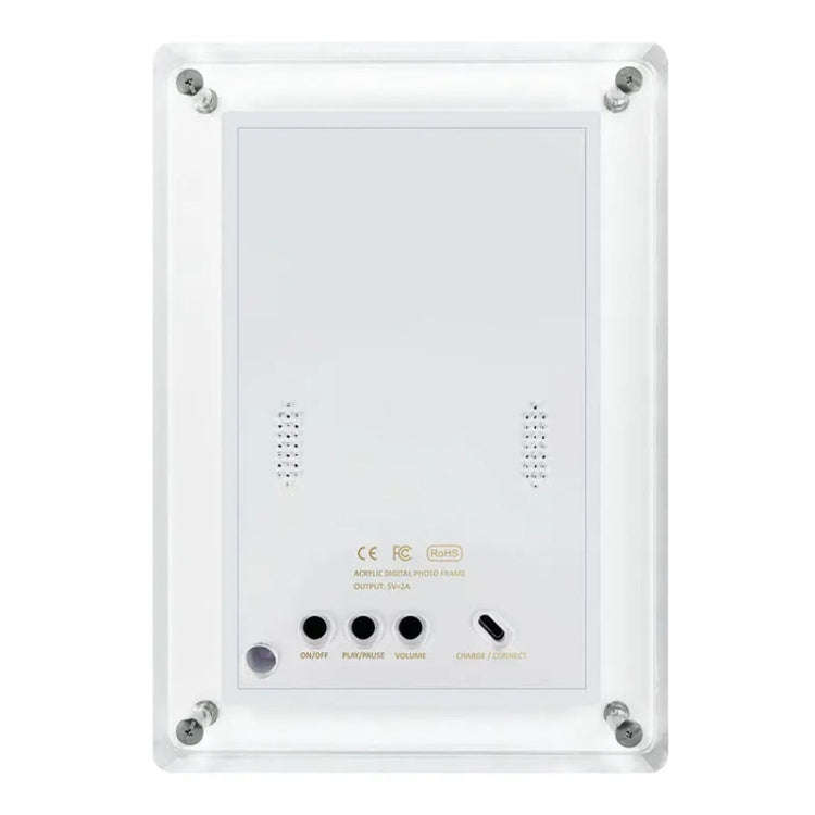 7 Inch Acrylic HD Digital Photo Frame Desktop Smart Motion Video Player Ornament(UK Plug)