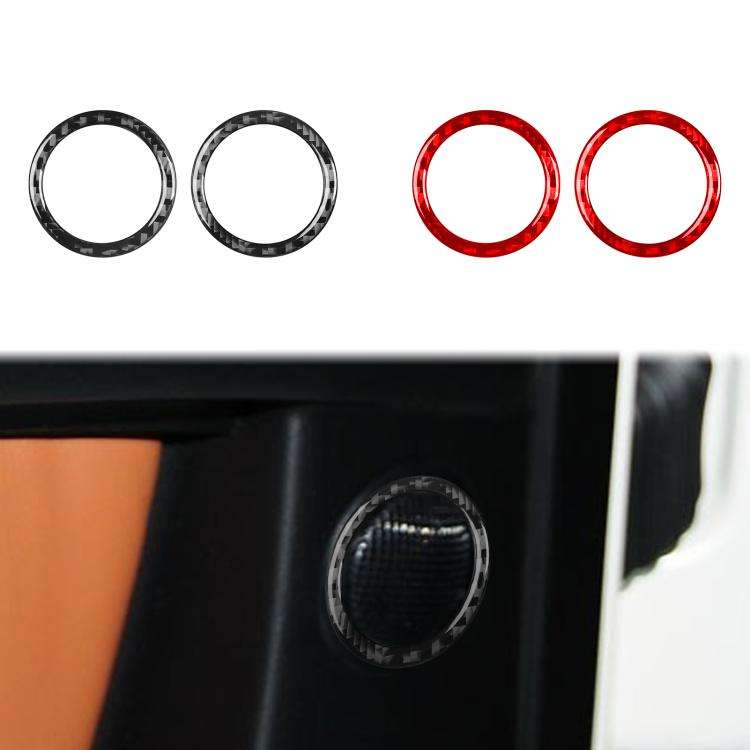 For Mercedes-Benz G-Class W463 2pcs /Set Rear Door Speaker Ring Sticker(Black)