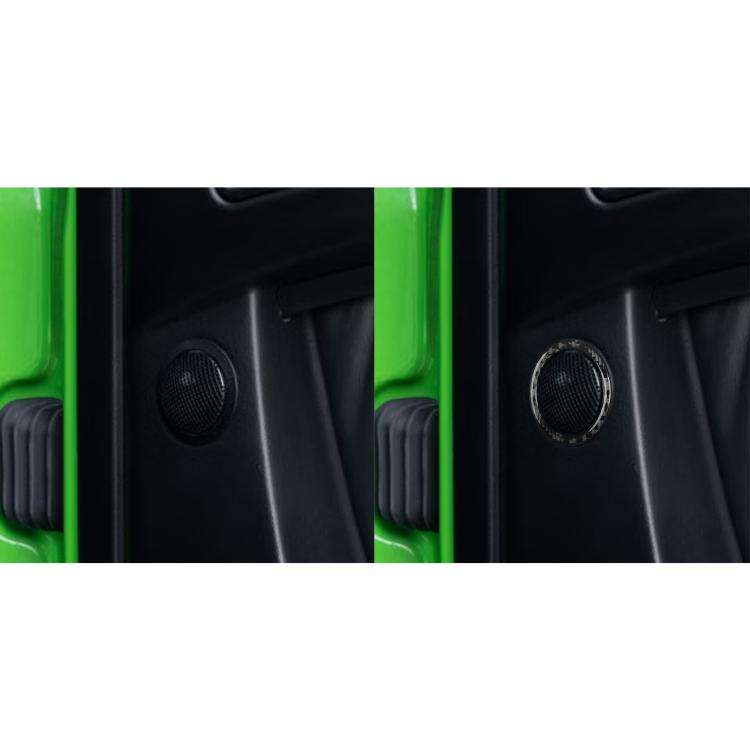 For Mercedes-Benz G-Class W463 2pcs /Set Rear Door Speaker Ring Sticker(Black)