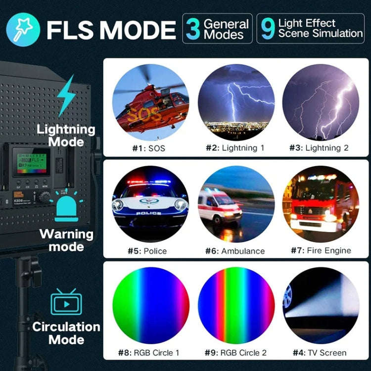 Pixel K80 RGB 45W 2600-10000K 552 LEDs Photography Fill Light Panel Lamp With LCD Display,US Plug...