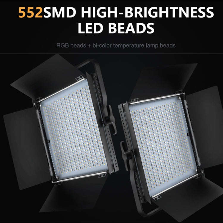 Pixel K80 RGB 45W 2600-10000K 552 LEDs Photography Fill Light Panel Lamp With LCD Display,US Plug...