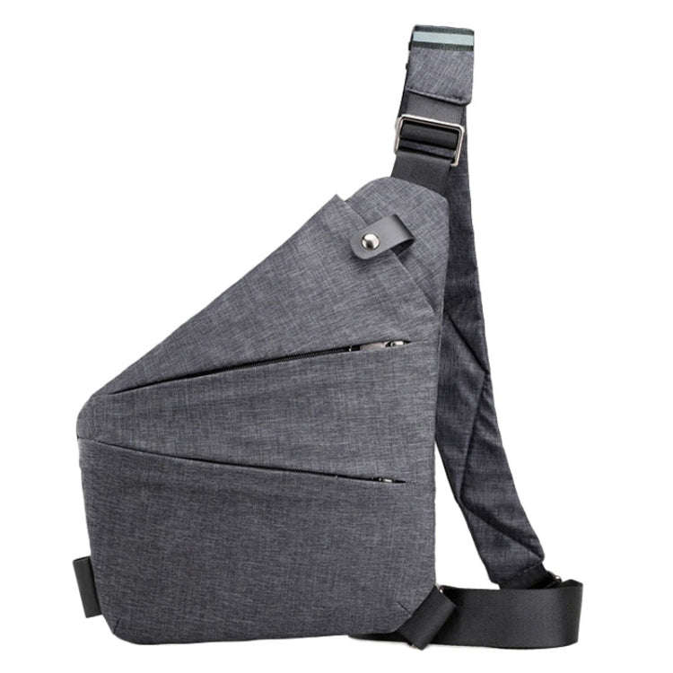 Sports Casual Men Crossbody Bag Large Capacity Multi-Pocket Single Shoulder Bag, Style: Right Sho...