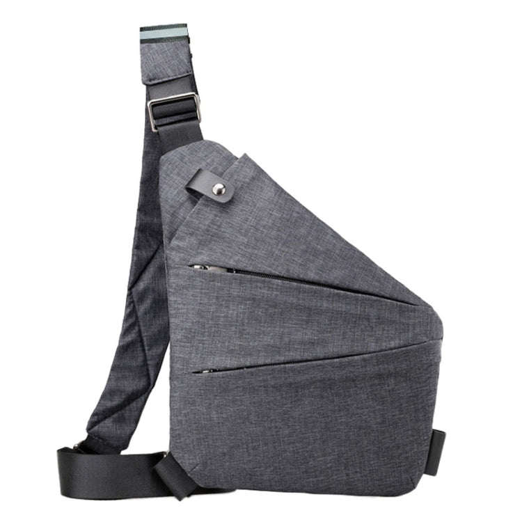 Sports Casual Men Crossbody Bag Large Capacity Multi-Pocket Single Shoulder Bag, Style: Left Shou...